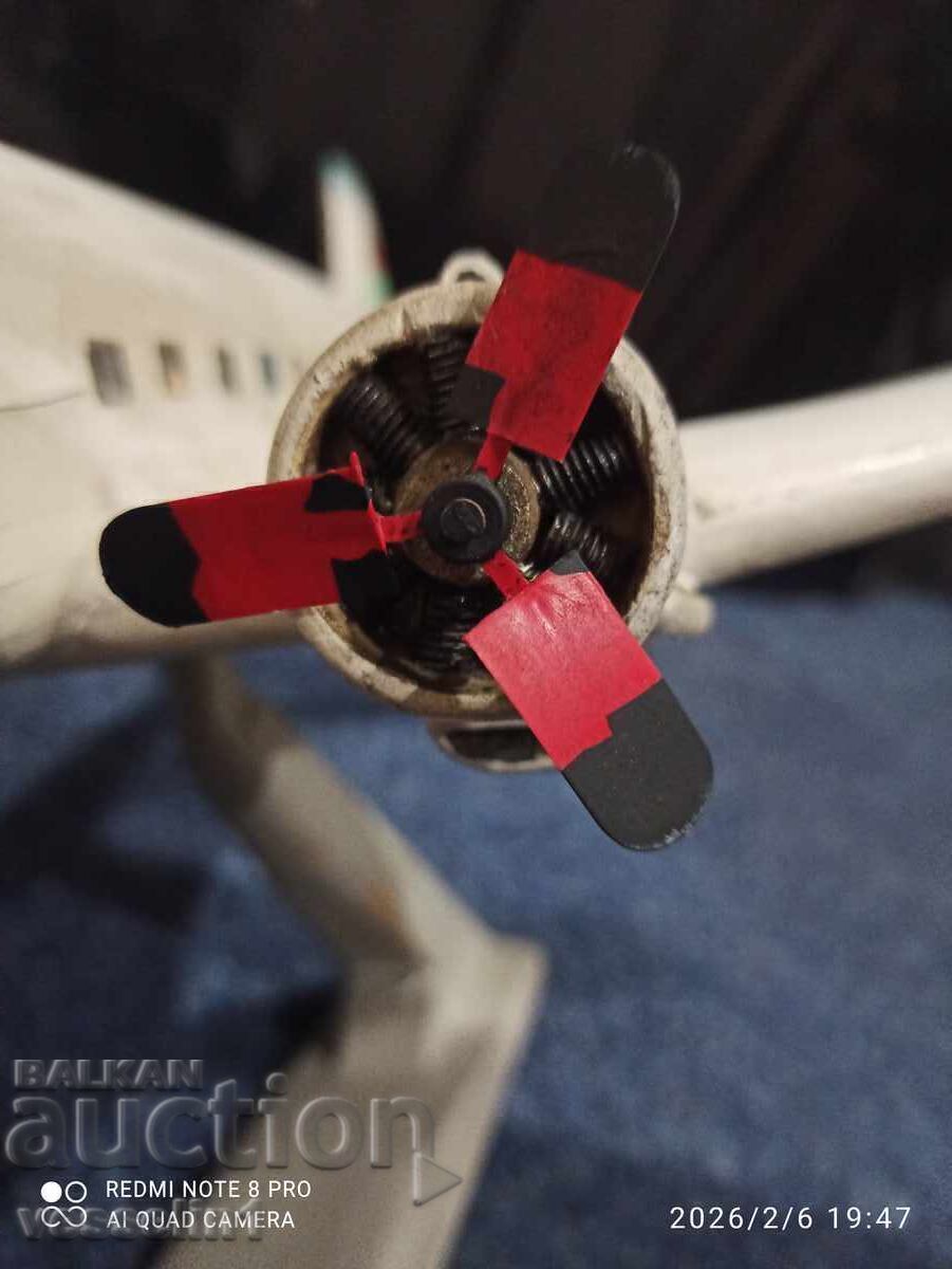 Old model airplane LI-2 USSR airplane model wooden huge - 5