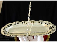 Ασημένια μπομπονιέρα, καλαθάκι Art Nouveau