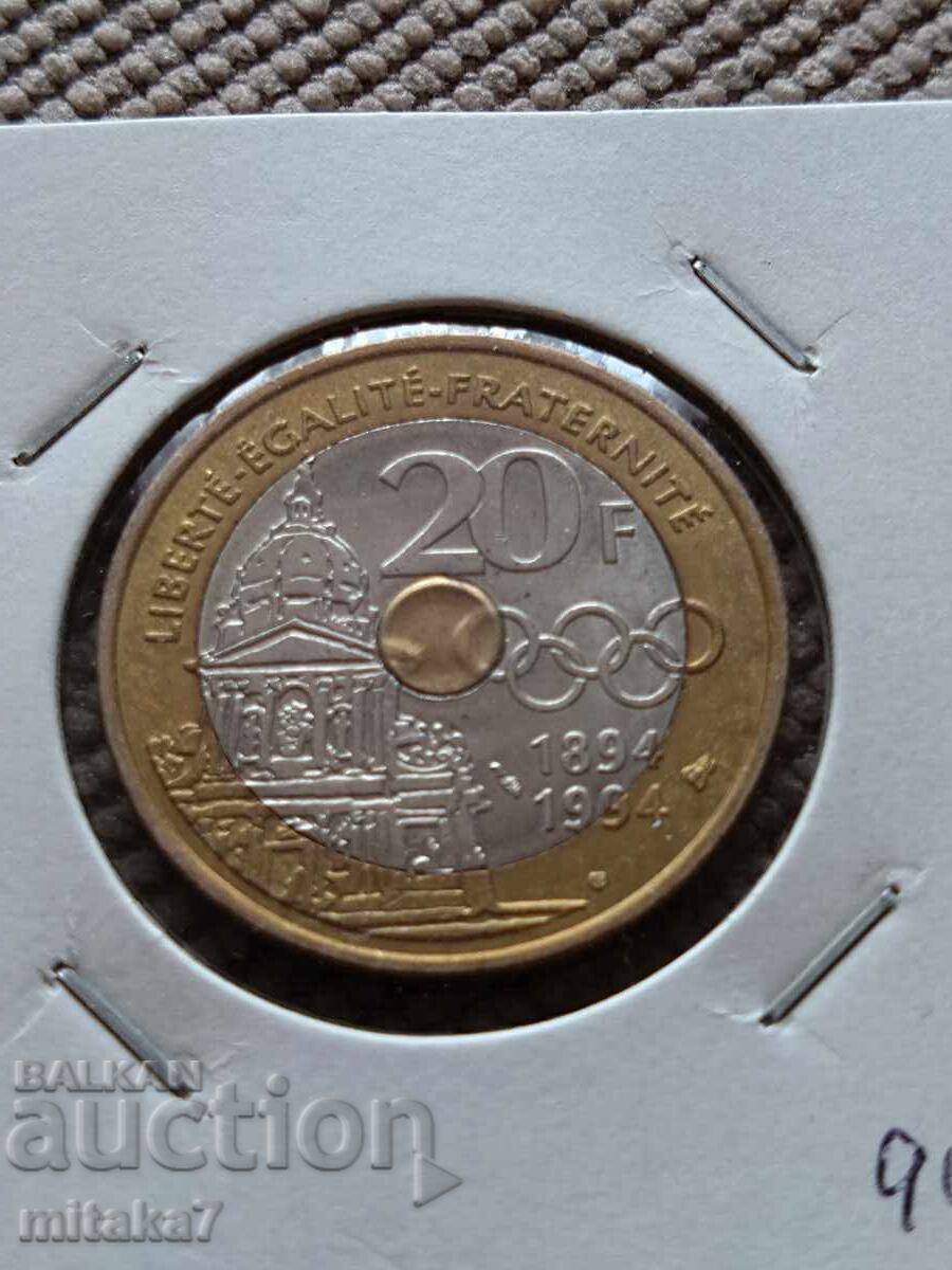 20 φράγκα 1994, Γαλλία
