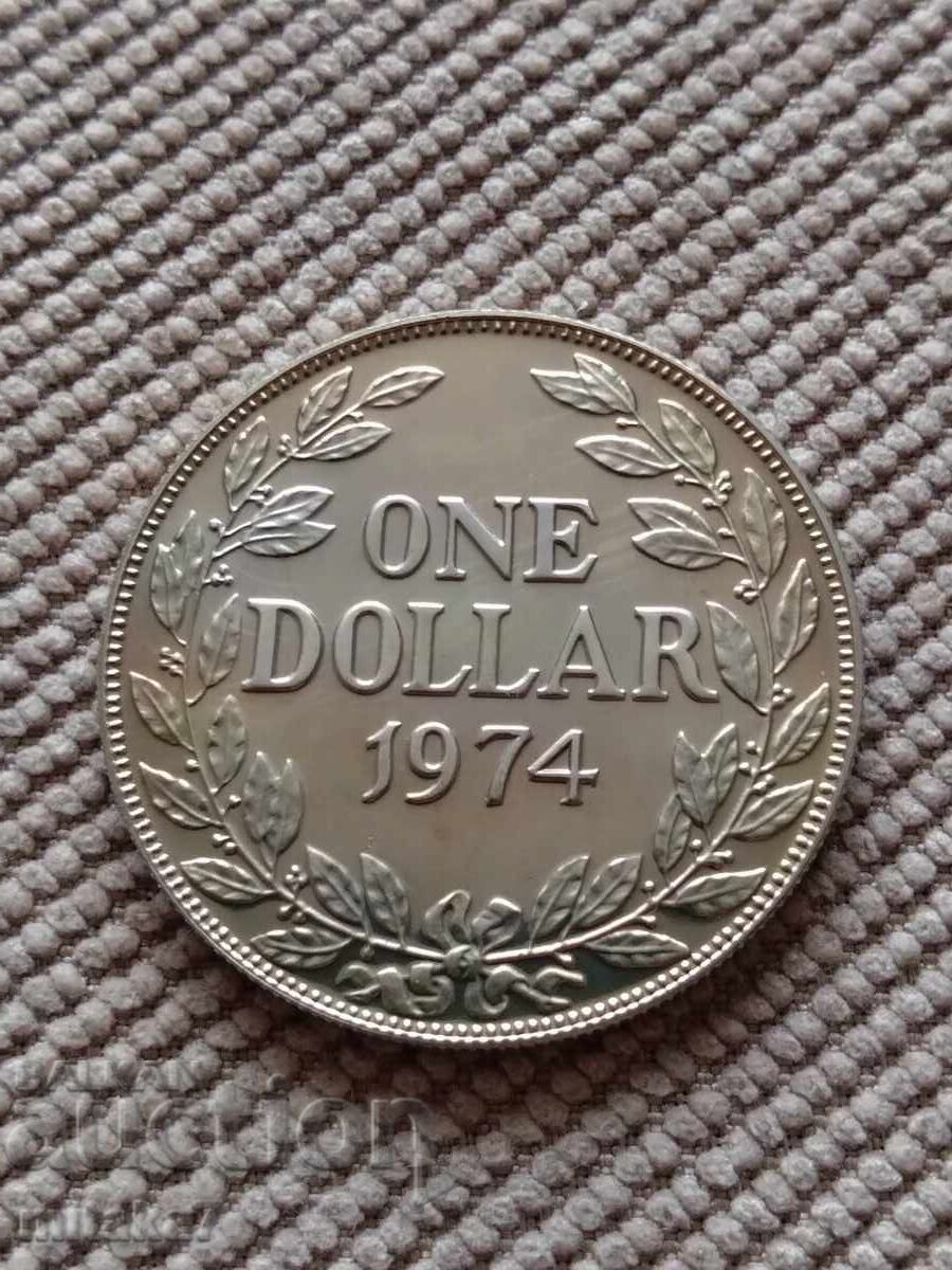 1 dolar 1974, Liberia cu preț € 6.00 | 11.73 BGN