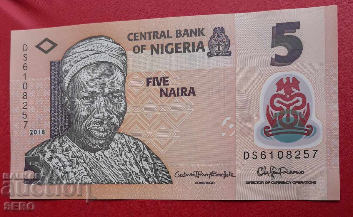 Τραπεζογραμμάτιο - Νιγηρία - 1 Νάιρα 2018