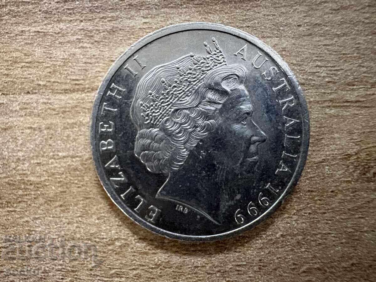 Австралия - 20 цента (1999) с цена € 0.50 | 0.98 лв.