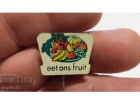 значка  рекламна,Eet ons fruit, яжте нашите плодове