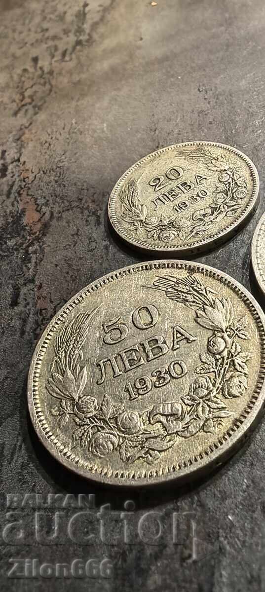 50 leva 1934,1930 g και 20 leva 1930 g με τιμή € 30.00 | 58.67 BGN