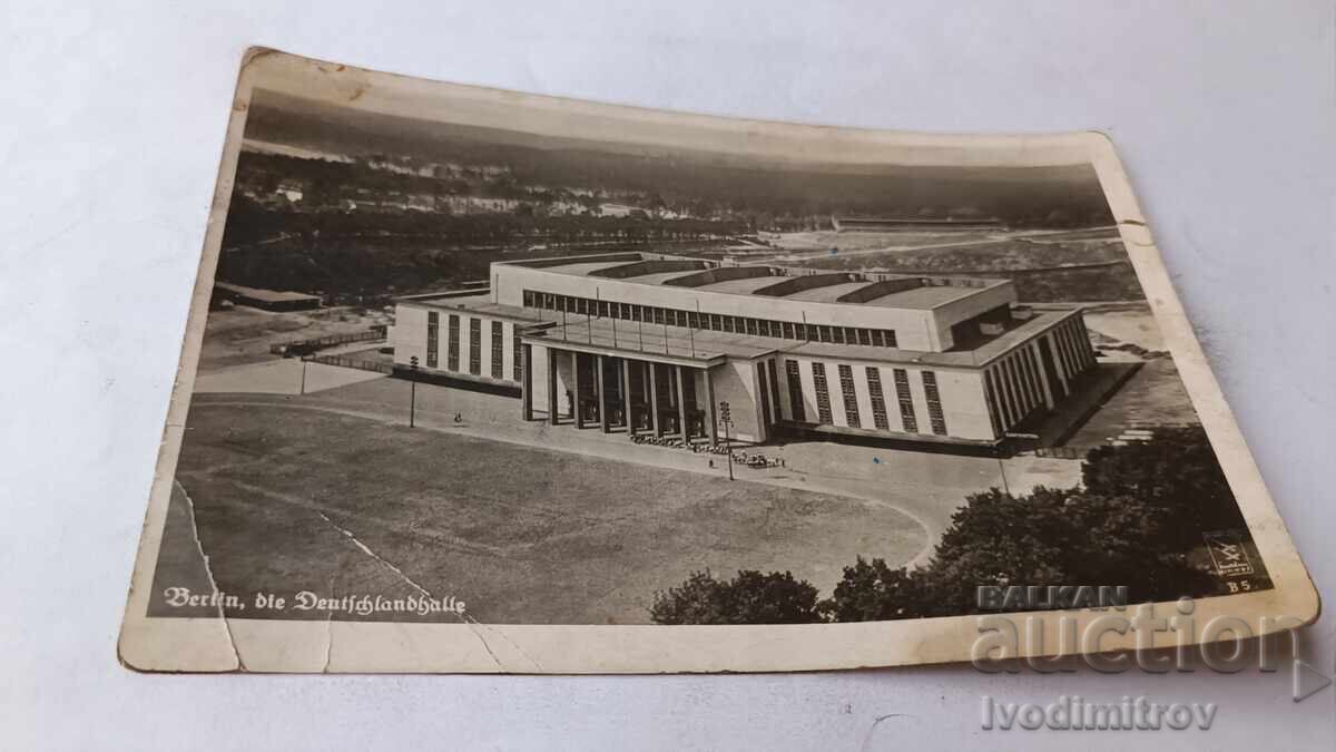 Cartolină poștală Berlin bie Deutfchlandhalle Cartolină poștală Berlin bie Deutfchlandhalle