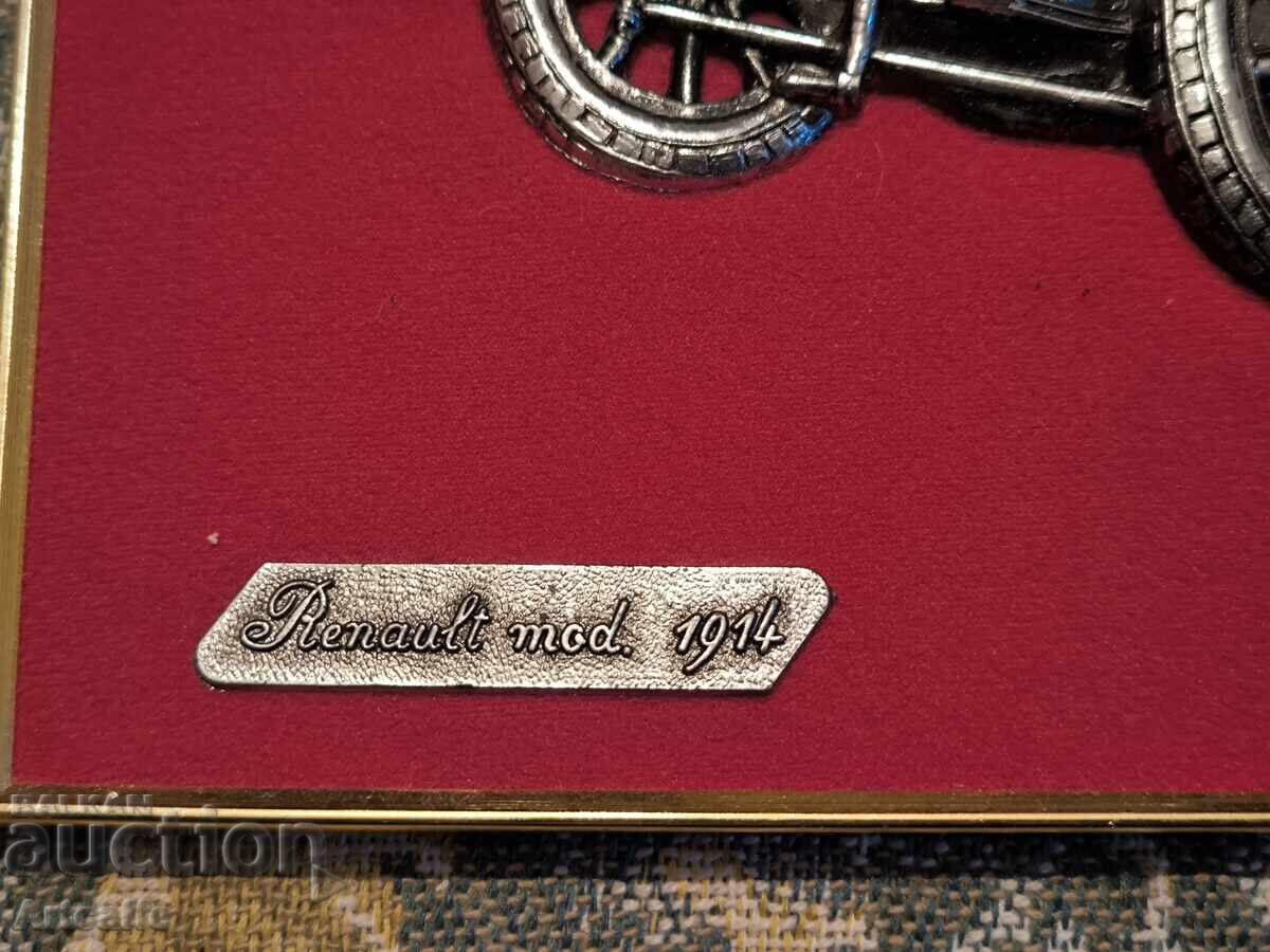 Plachetă tablou mașină clasică Renault - 5