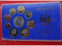 Γερμανία - ΣΕΤ 1974 G από 9 νομίσματα/5 μάρκα 1974 ασημένια