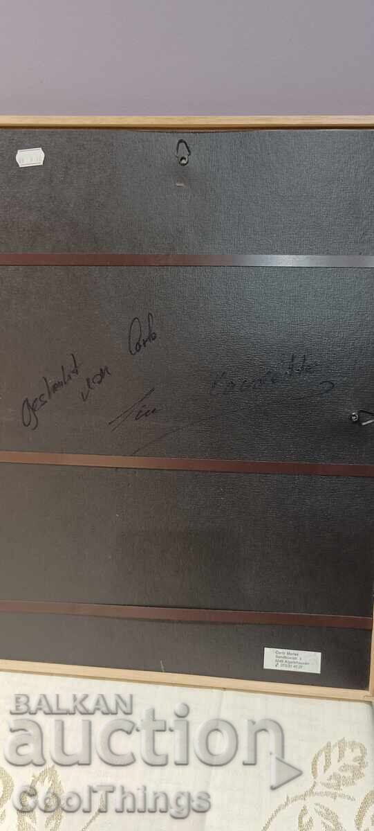 Carlo Melles Signed Painting with Message, Dated - 6