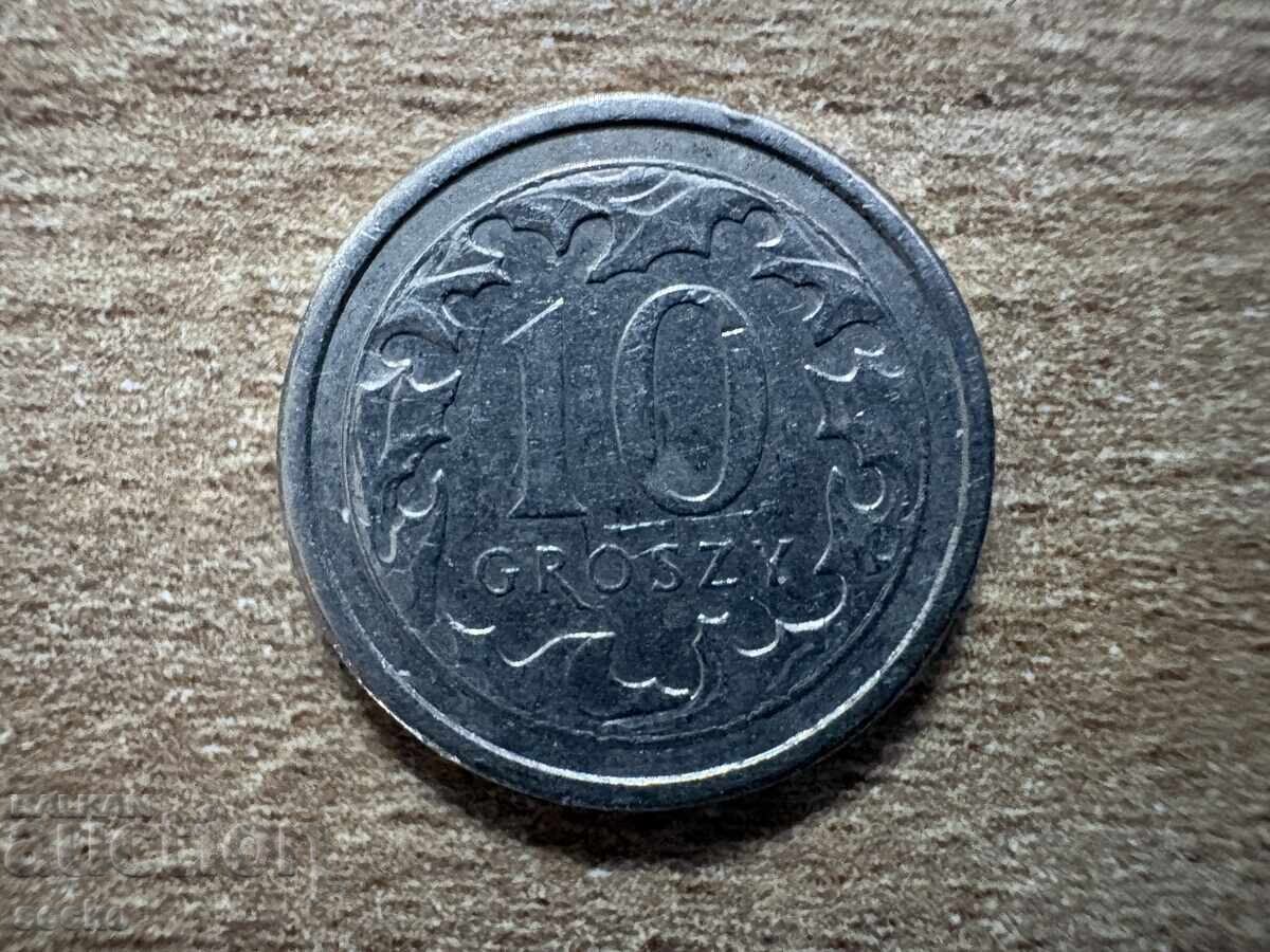 Poland - 10 Groszy (2012)