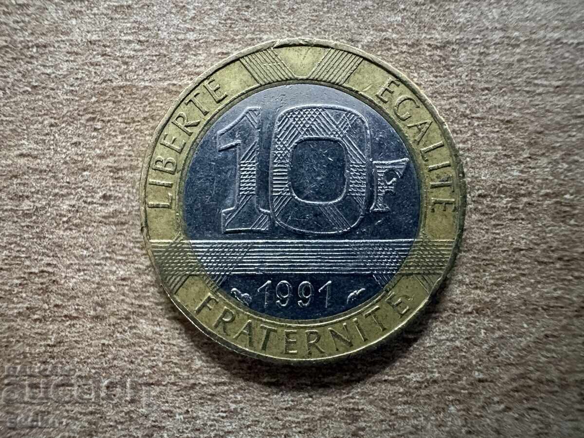 France - 10 Francs (1991) France - 10 Francs (1991)