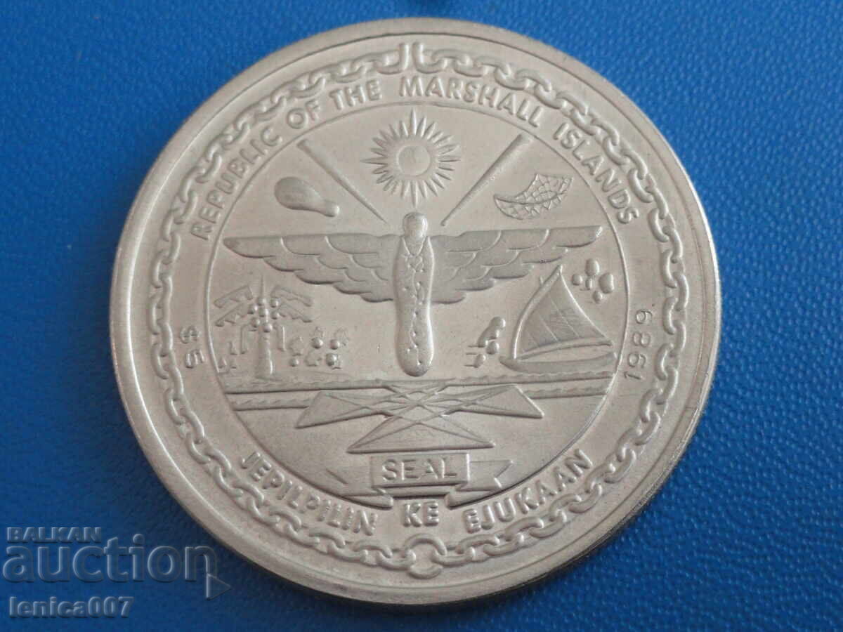 Marshall Islands 1989 - 5 Dollars "Moon Landing" (m) - 6