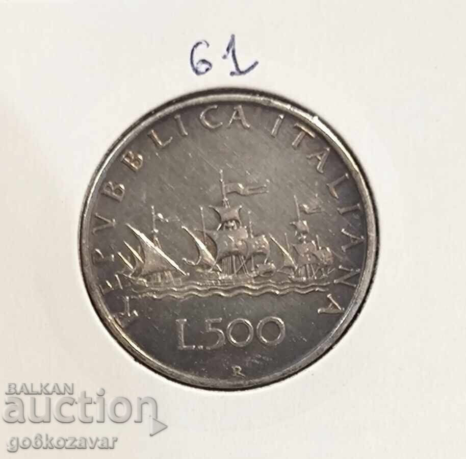 Italy 500 Lire 1958 - 2001 Caravels Silver! with price € 30.00 | 58.67 BGN