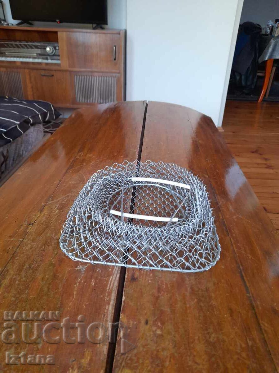 Old metal shopping bag