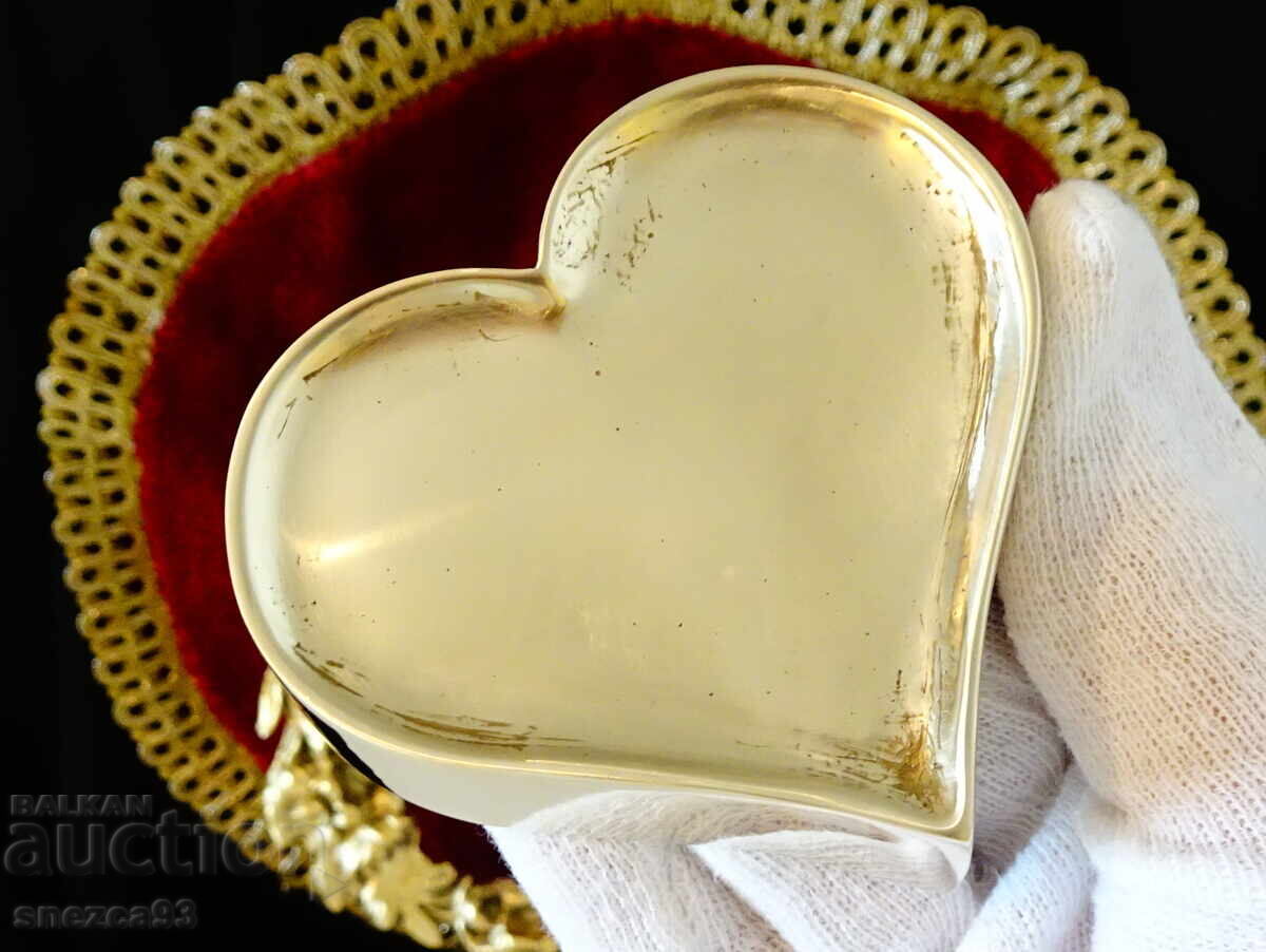 Cutie de bijuterii din bronz Inimă - 5