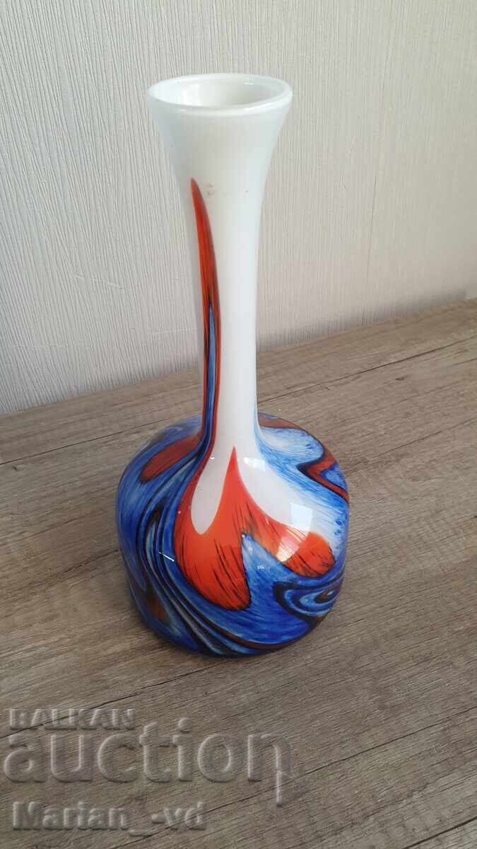 Винтидж ваза от опалово стъкло ,70-те години на миналия век - 5 Винтидж ваза от опалово стъкло ,70-те години на миналия век - 5