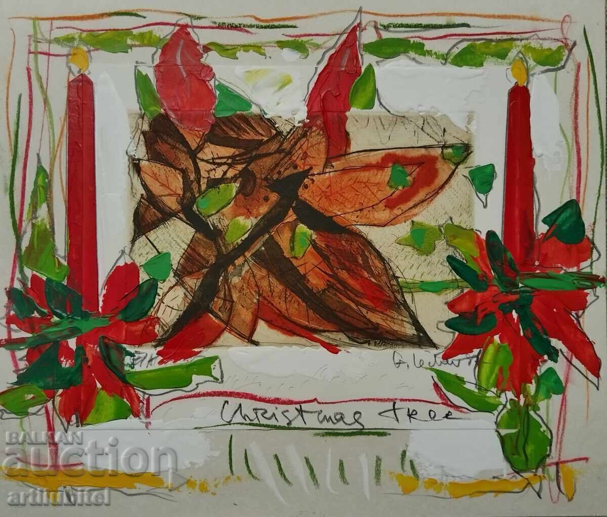 Georgi Lechev (1949-2025) painting - 34 x 39 cm. + gift! with price € 749.98 | 1466.84 BGN Georgi Lechev (1949-2025) painting - 34 x 39 cm. + gift! with price € 749.98 | 1466.84 BGN