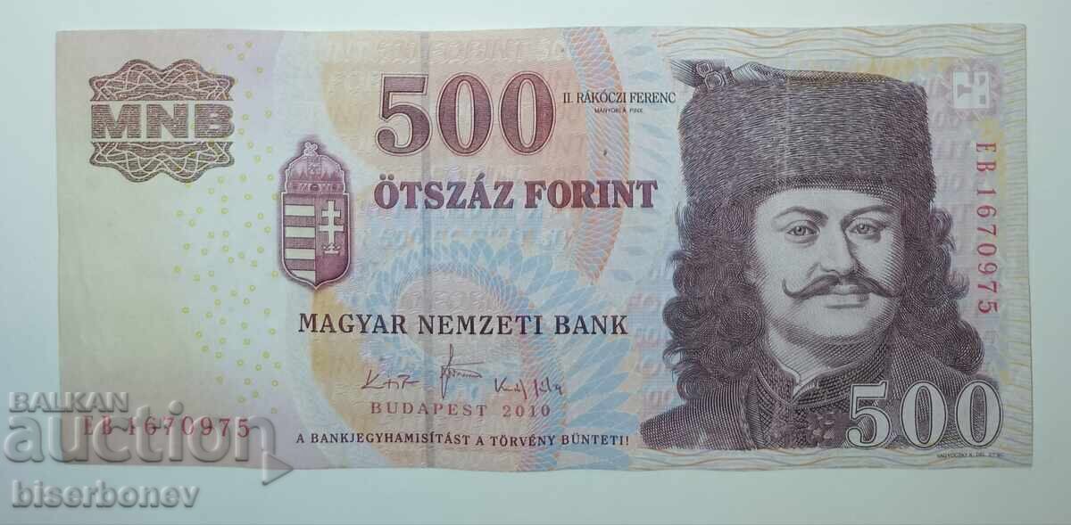 Hungry, Hungary, 500 Forint 2010, XF Hungry, Hungary, 500 Forint 2010, XF