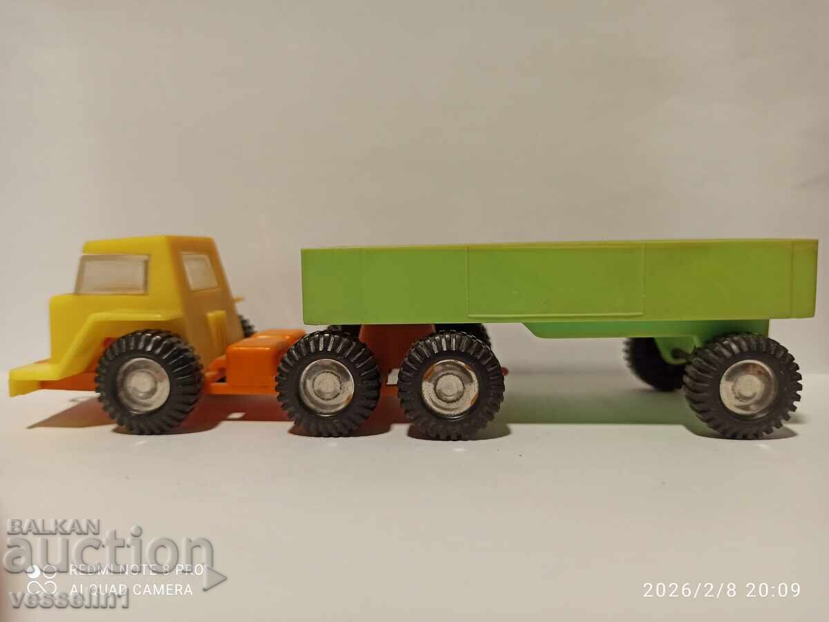 Παράδοση Παλιό παιχνίδι φορτηγό με ρυμουλκούμενο Ρωσία άριστη κατάσταση ΕΣΣΔ