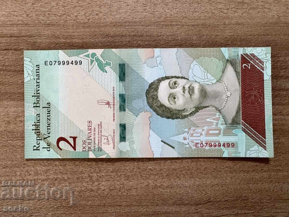 Venezuela - 2 bolivari (2018) UNC