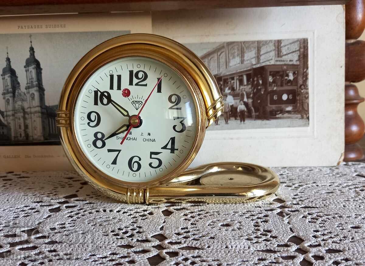 Ceas de colecție, ceas deșteptător Diamond, rar, funcțional