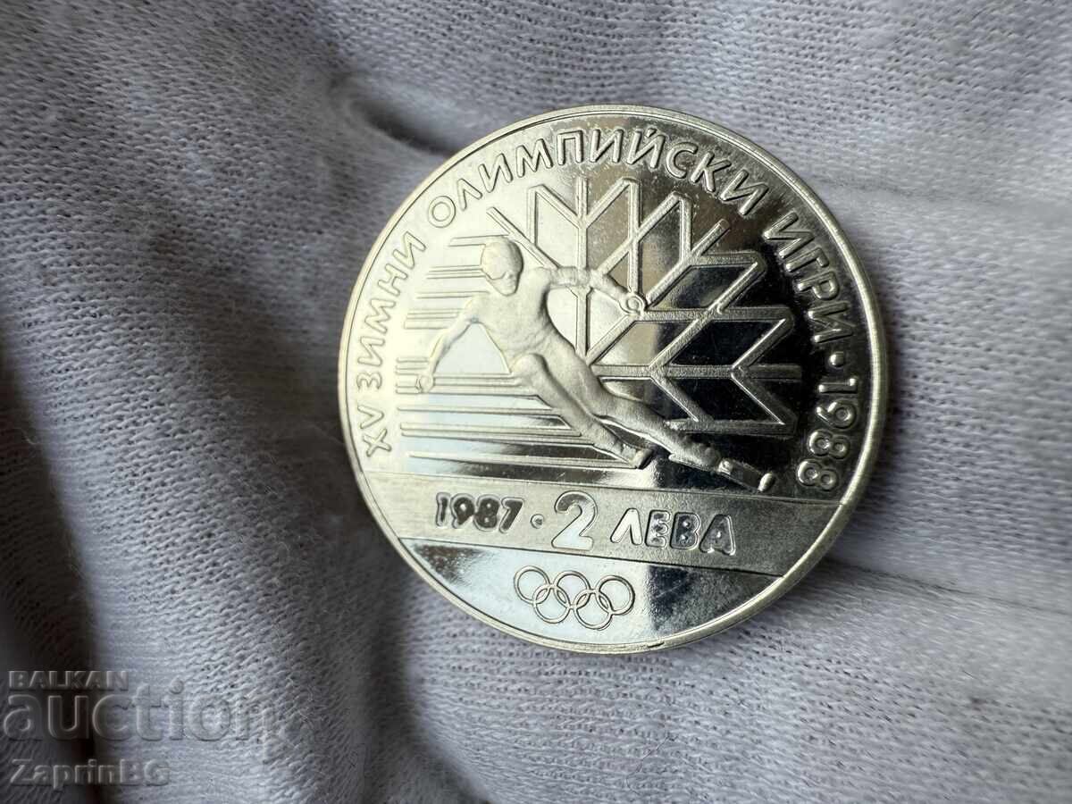 NRB 2 leva 1987 Χειμερινοί Ολυμπιακοί Αγώνες σλάλομ