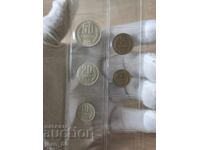 Лот циркулационни монети 1988 година България