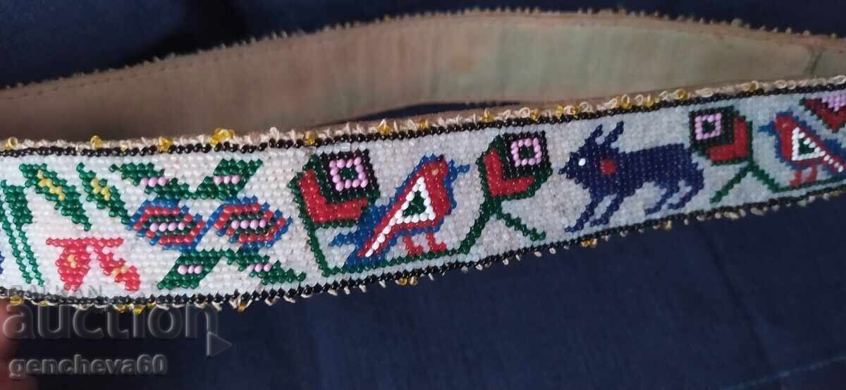 AUTHENTIC BEADED BELT FOR FOLK COSTUME - 5