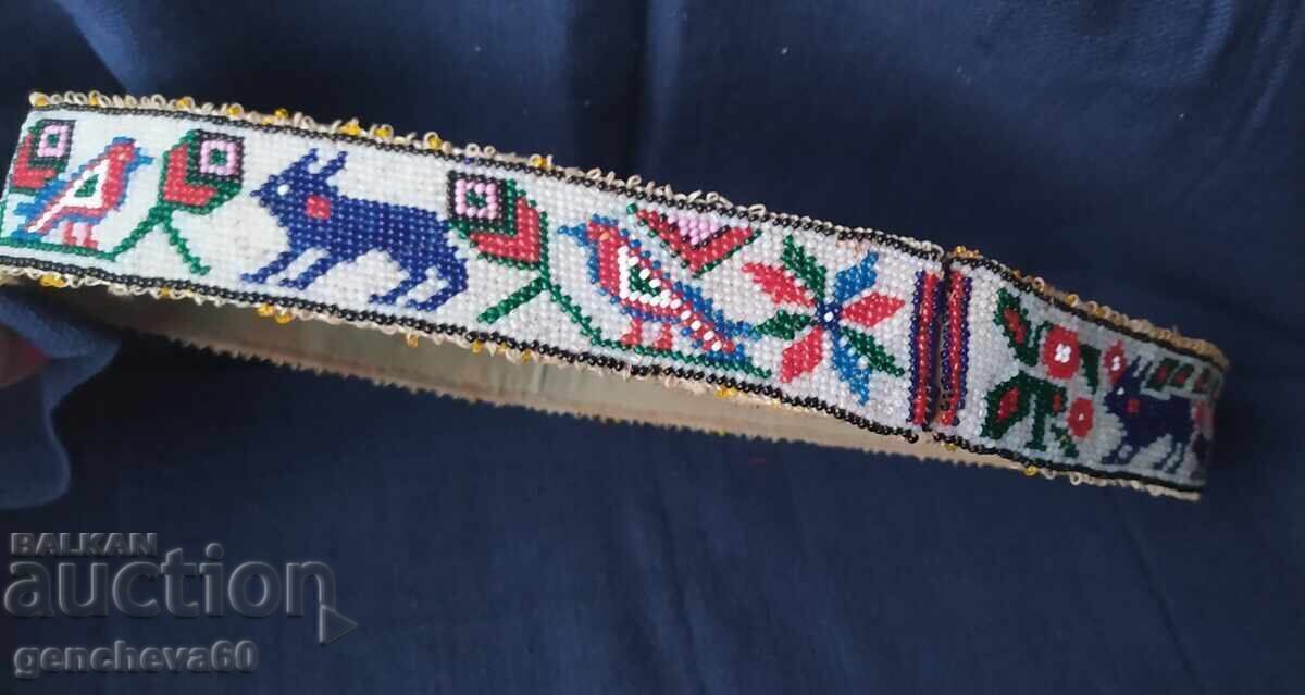AUTHENTIC BEADED BELT FOR FOLK COSTUME - 6