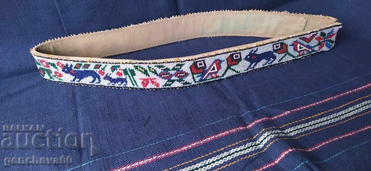 AUTHENTIC BEADED BELT FOR FOLK COSTUME - 7
