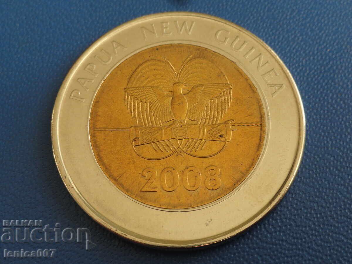 Papua Noua Guinee 2008 - 2 Kina ''35g. Banca Papua și ..(m)