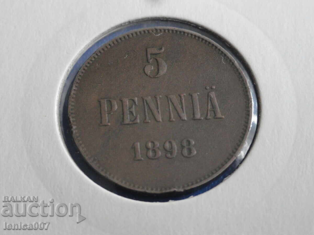 Russia (Finland) 1898 - 5 Penniä