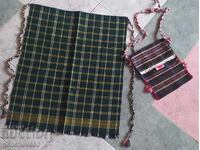 Șorț țesut și traistă ciobănească