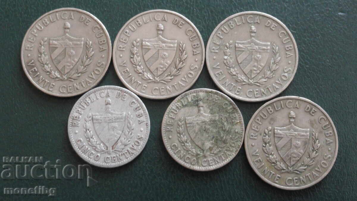Аукцион Куба - Монети (6 броя) Аукцион Куба - Монети (6 броя)