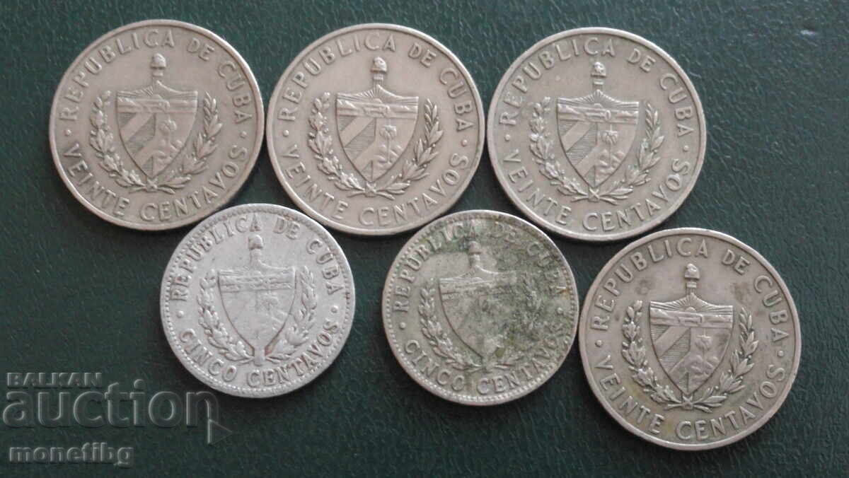 Куба - Монети (6 броя) - 5 Куба - Монети (6 броя) - 5