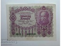 Αυστρία, 20 κορώνες 1922, VF/XF
