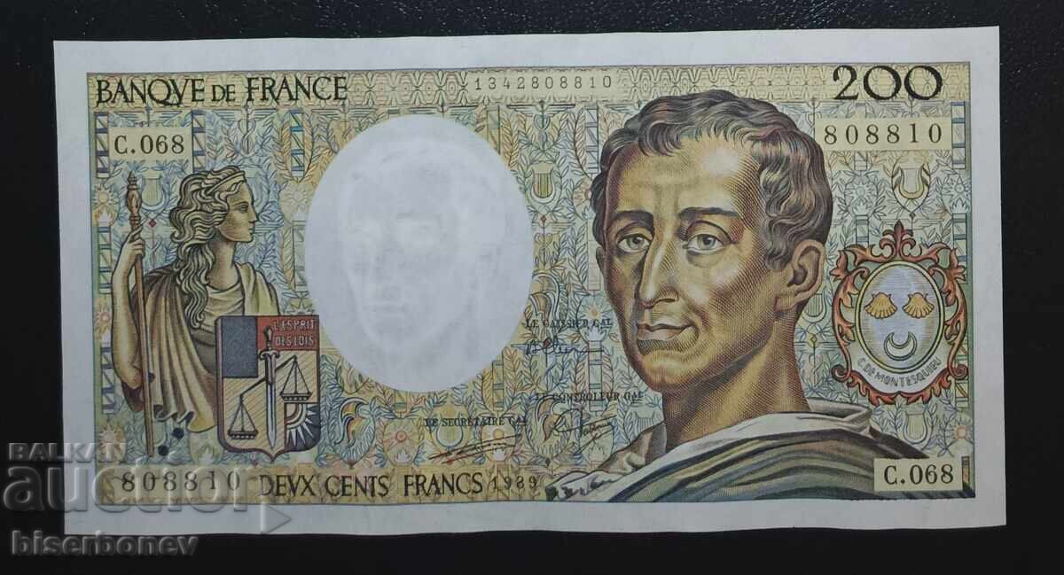 Γαλλία, Φρανκία, 200 φράγκα 1989, UNC-1