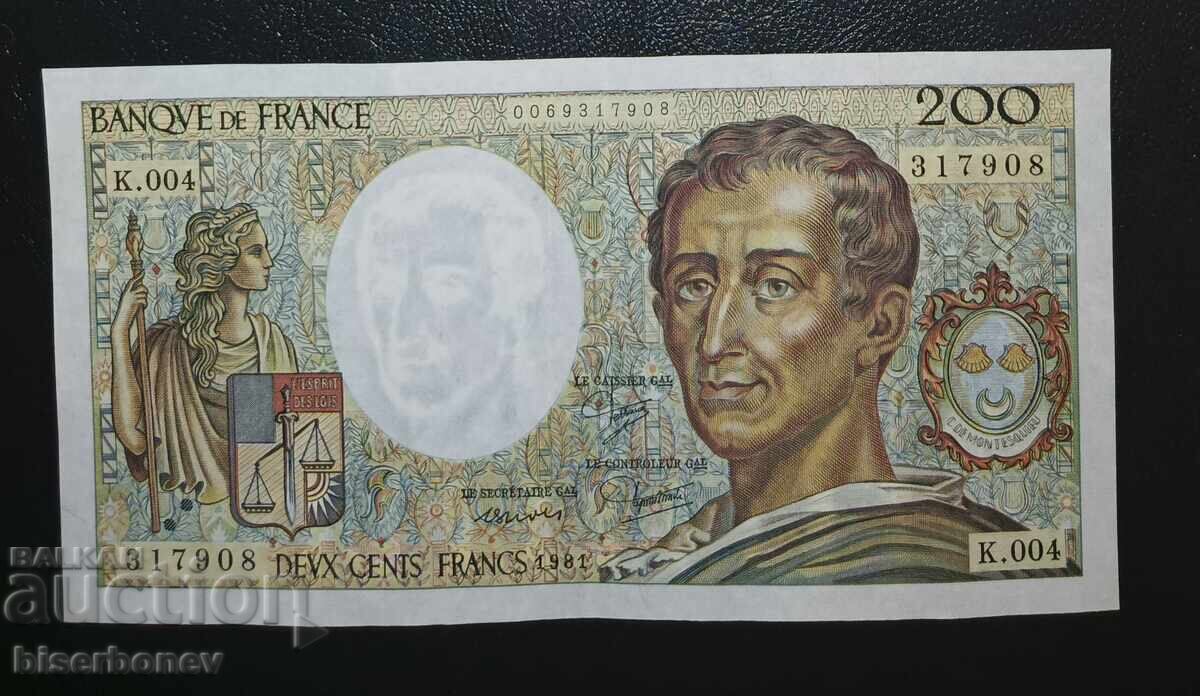 Franța, Franța, 200 franci 1981, UNC-1 Franța, Franța, 200 franci 1981, UNC-1
