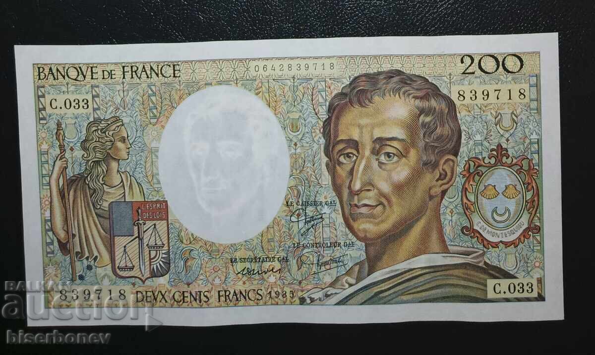 Franța, Franța, 200 franci 1985, UNC-1