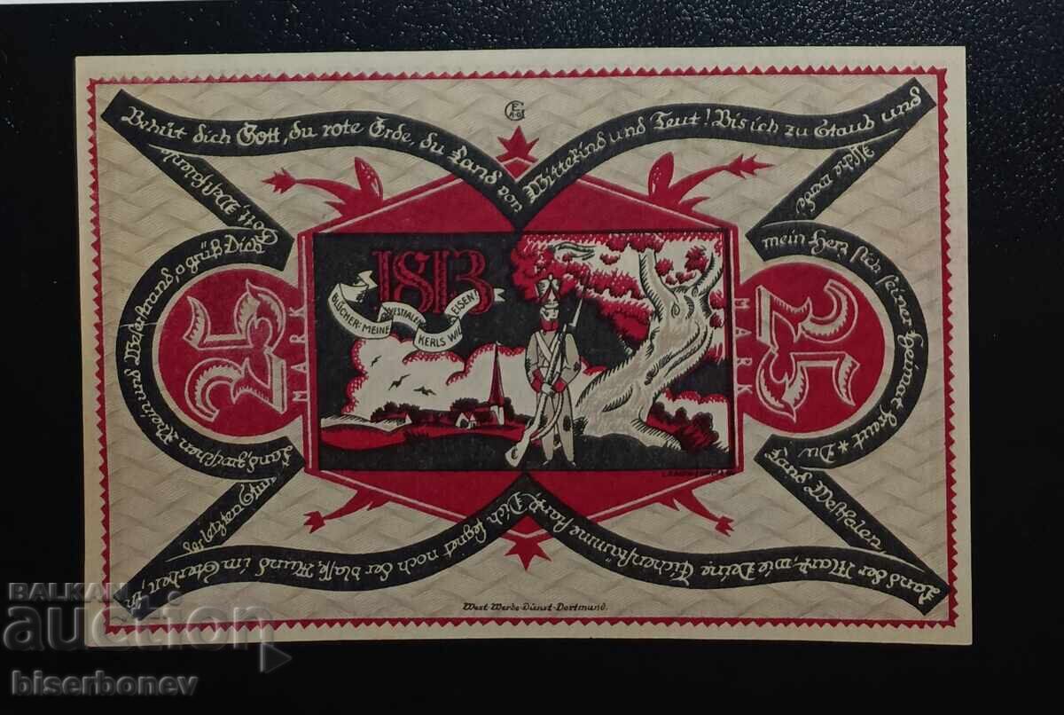 Germany, Dortmund, 25 Mark 1922, UNC with price € 4.60 | 9.00 BGN Germany, Dortmund, 25 Mark 1922, UNC with price € 4.60 | 9.00 BGN