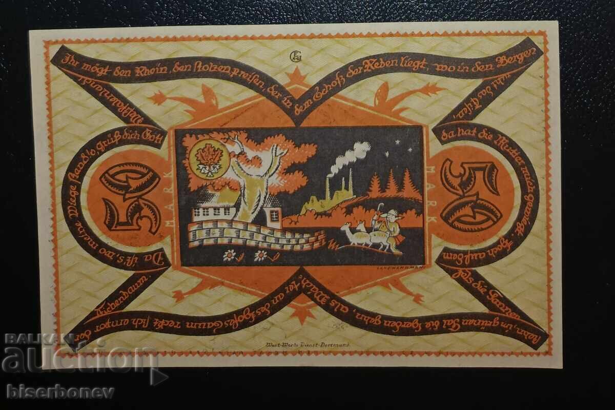 Γερμανία, Γερμανία, Ντόρτμουντ, 50 μάρκα 1922, UNC με τιμή € 4.60 | 9.00 BGN