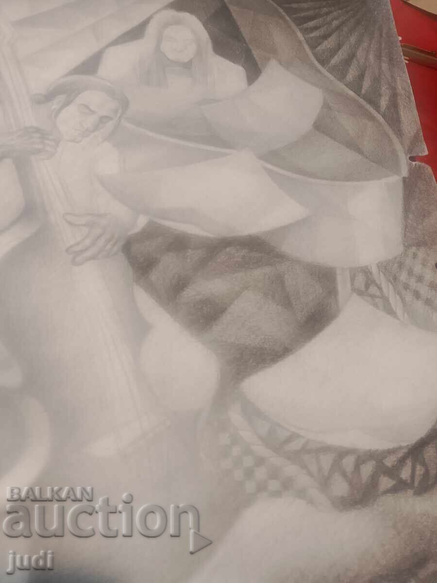 Licitație Maria Kostadinova 1990 - grafică superbă Licitație Maria Kostadinova 1990 - grafică superbă