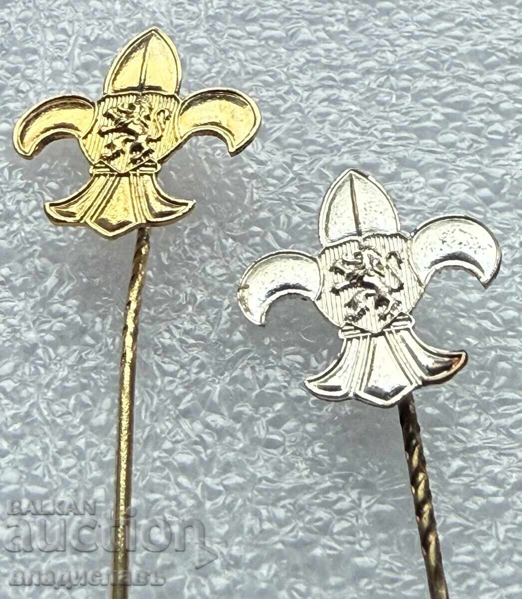 Δημοπρασία Βασιλική Βουλγαρία σετ Σκαουτιστικών κονκάρδων