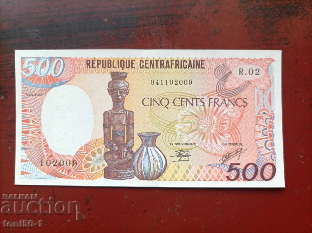 Republica Centrafricană 500 franci 1987 UNC
