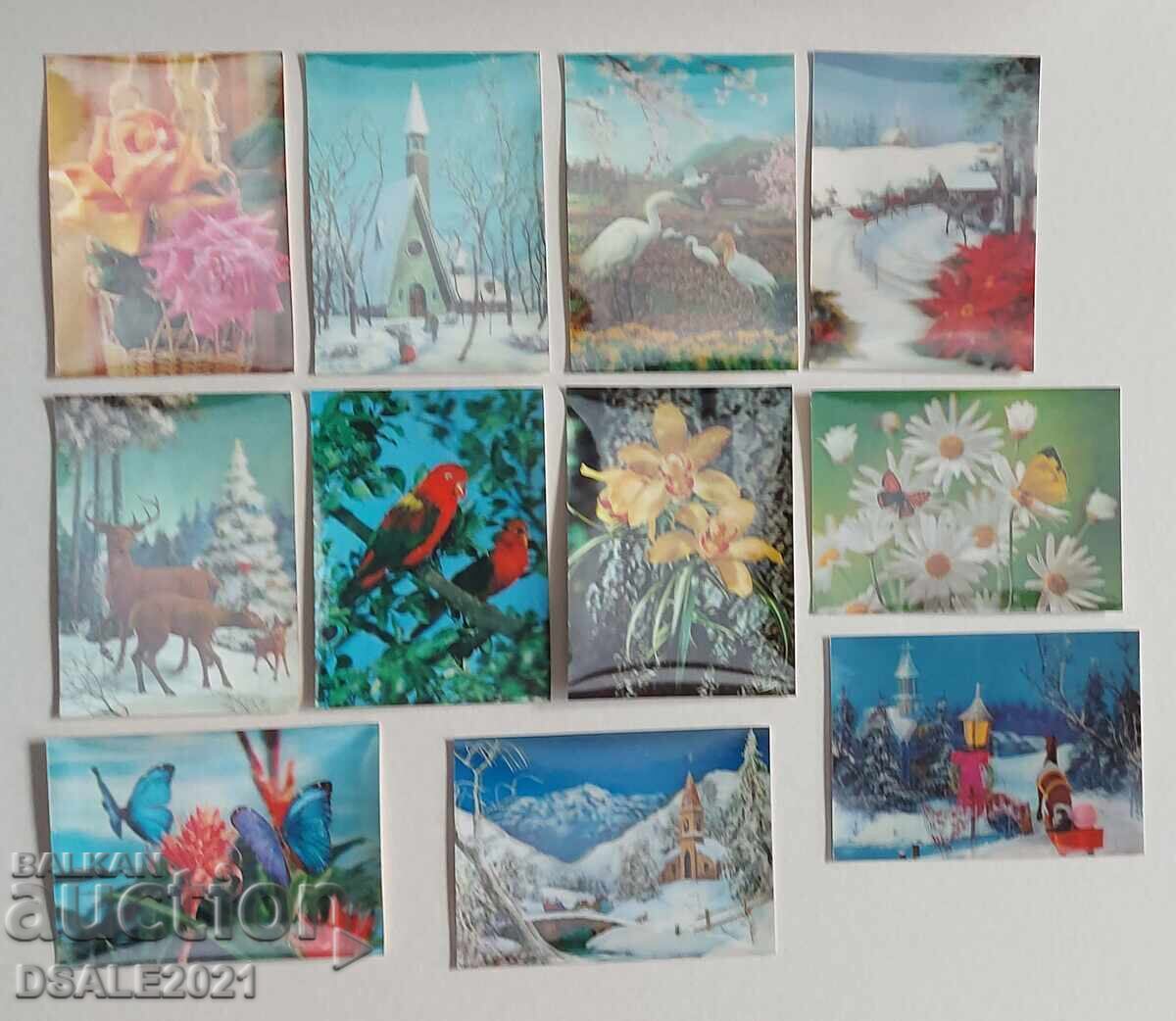 Licitație Lot de 39 de cărți poștale 3D stereo vechi Stereocartă ds1664