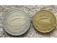 2 ευρώ 2005 και 20 λεπτά του ευρώ 2002 - Ιρλανδία