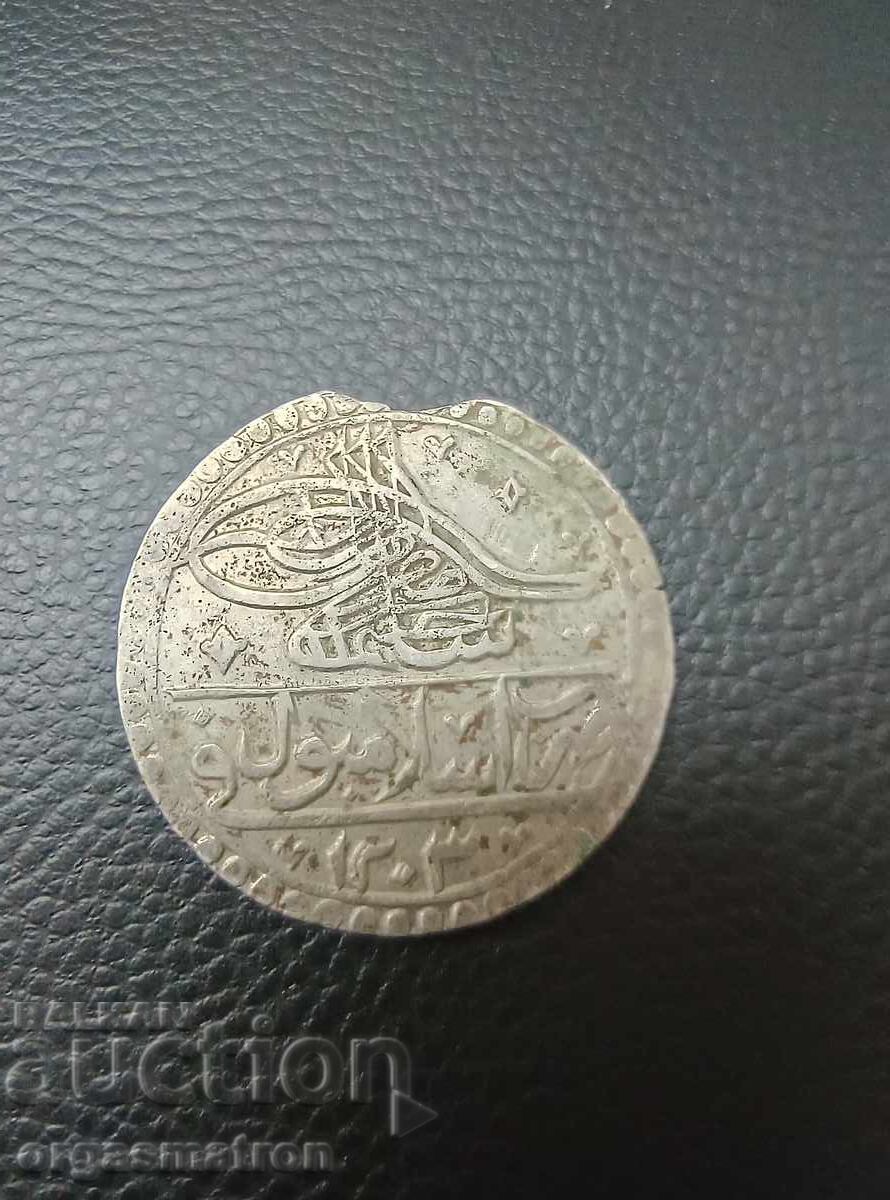 Yuzluk 32gr Monedă de Argint Mare Imperiul Otoman