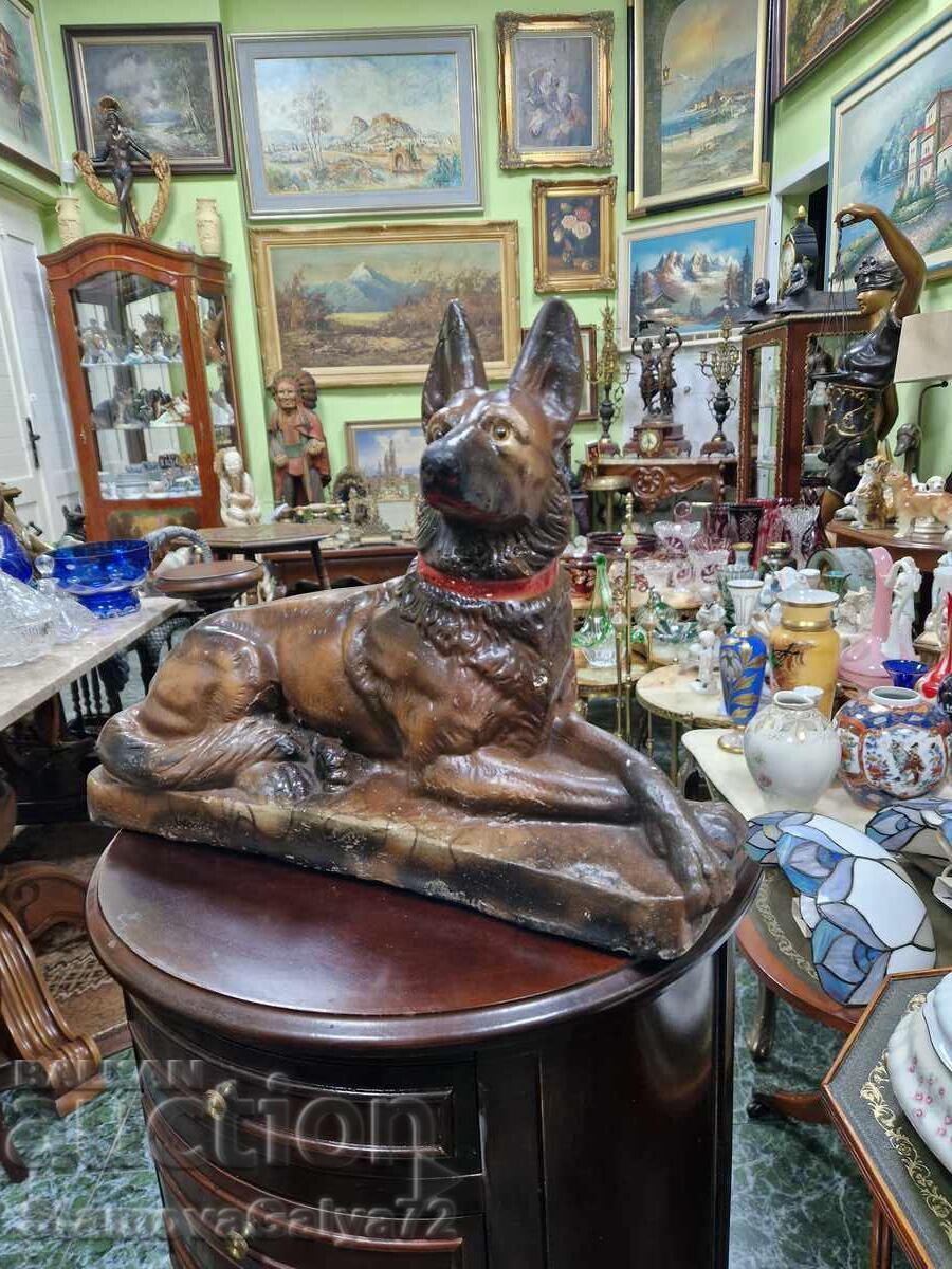 Licitație Figurină statuetă ceramică germană antică, mare, superbă