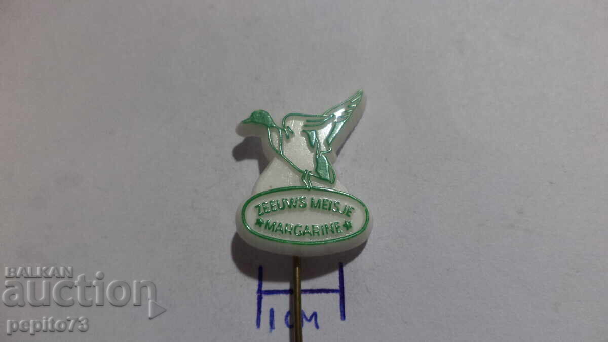 Znachka reklamna, Zeeuws Meisje, marcă margarină cu preț € 0.50 | 0.98 BGN