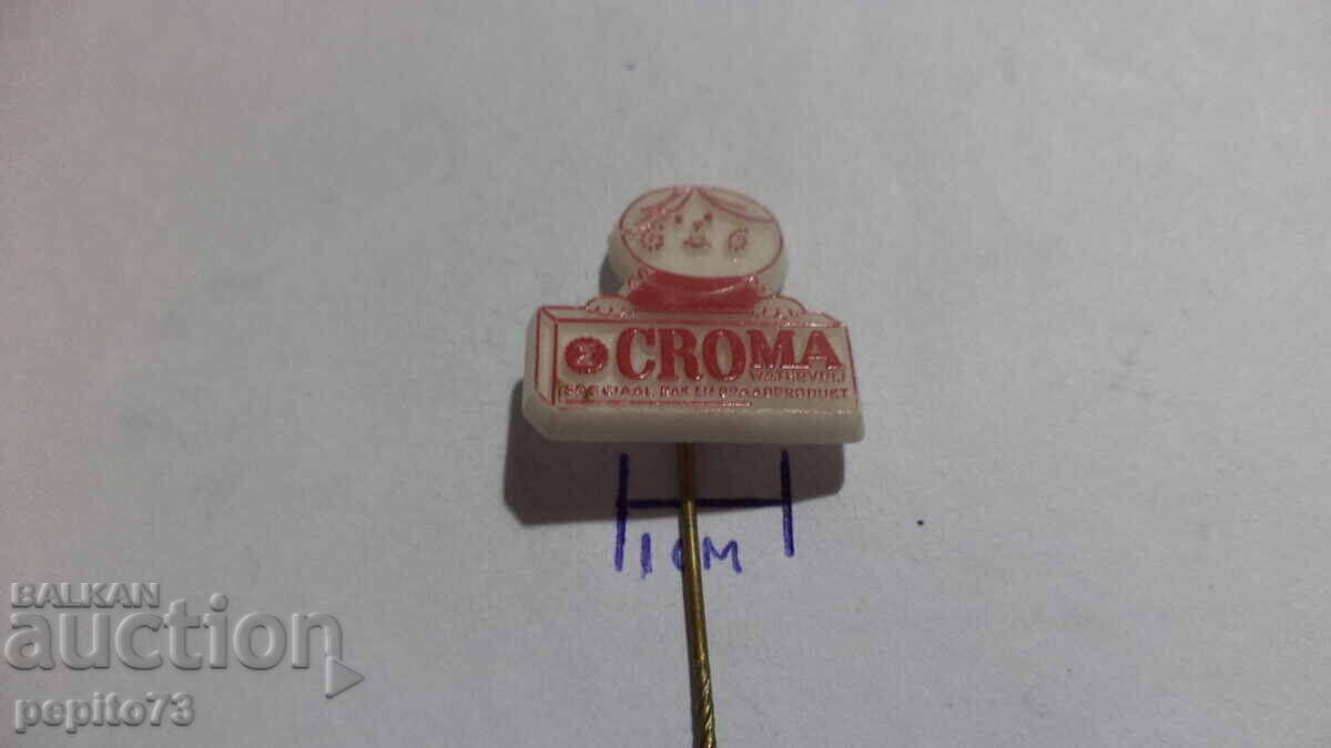 Σήμα διαφήμισης, CROMA, μάρκα ηλεκτρικών συσκευών με τιμή € 0.50 | 0.98 BGN