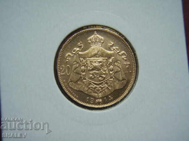 Licitație 20 Franci 1914 Belgia (20 franka Belgiya) /4/ - AU (zlato)